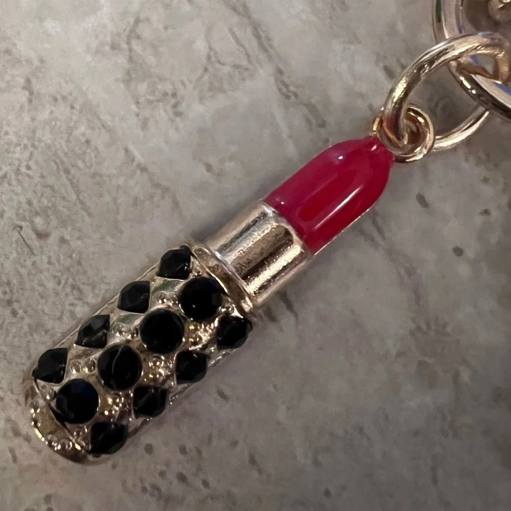 Gold and Black Charm Keychain